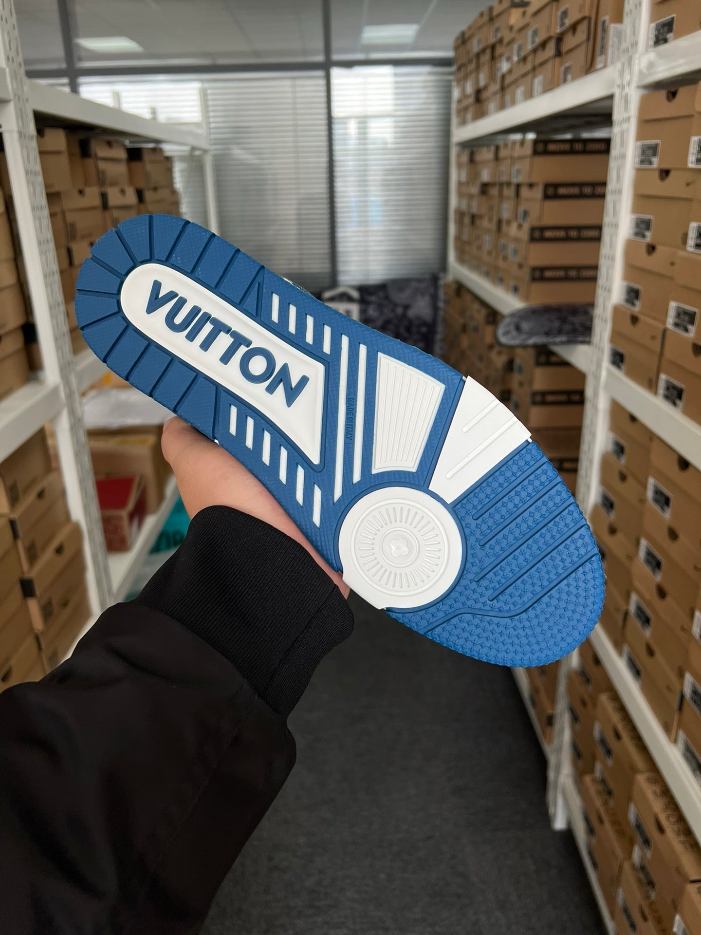 Louis Vuitton shoes Air Force one is popular in 2024(Cowboy blue)