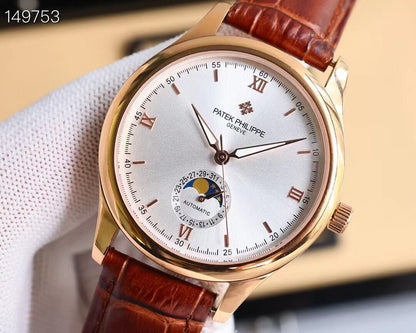 Patek Philippe men's watch． Watch moon phase series