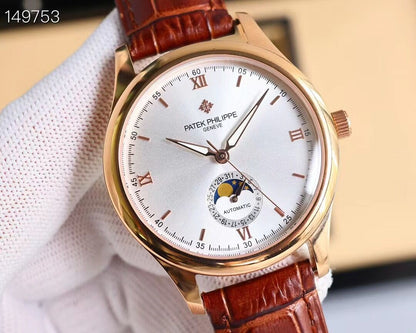 Patek Philippe men's watch． Watch moon phase series