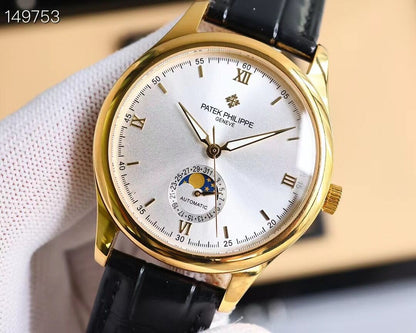 Patek Philippe men's watch． Watch moon phase series