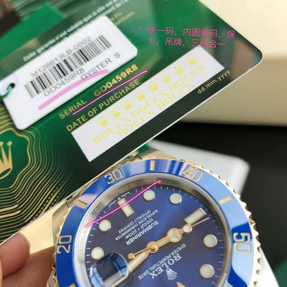 Rolex submariner series 116613LB-0005 blue disk (gold blue)